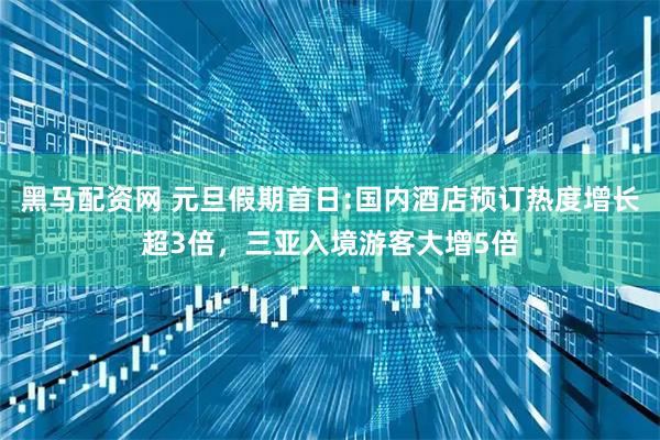 黑马配资网 元旦假期首日:国内酒店预订热度增长超3倍，三亚入境游客大增5倍